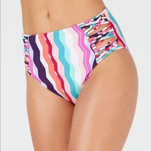 Bar III Women’s Strappy High-Waist Bikini Bottom